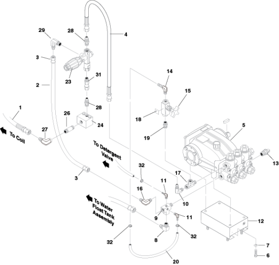 KÄRCHER Professional Ersatzteile Hochdruckreiniger Heisswasser HDS 5.6/35 1123CC 1.110-622.0 PUMP/UNLOADER