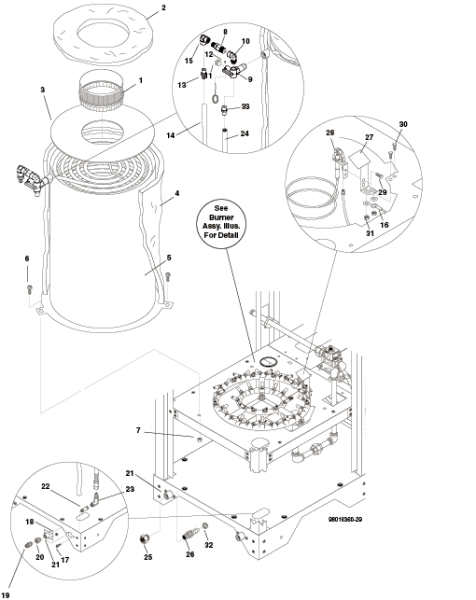 KÄRCHER Professional Ersatzteile Hochdruckreiniger Heisswasser HDS 4.0/22 Ea ST NG 220V 1ph 1.109-722.0 COIL ASSEMBLY