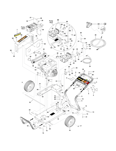 KÄRCHER Professional Ersatzteile Hochdruckreiniger Kaltwasser HD 3.7/  35PB 1.575-154.0 Main Assembly
