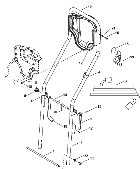 KÄRCHER Professional Ersatzteile Bodenreiniger NLA BRC 46/38 C (115V) 1.008-054.0 HANDLE ASSEMBLY