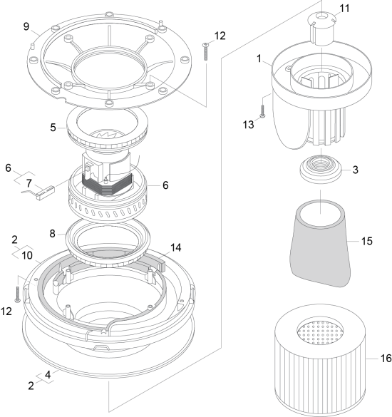 KÄRCHER Professional Ersatzteile Sauger NT 68/1 BASIC, 18 GAL VAC 1.103-495.0 Vakuum Motor