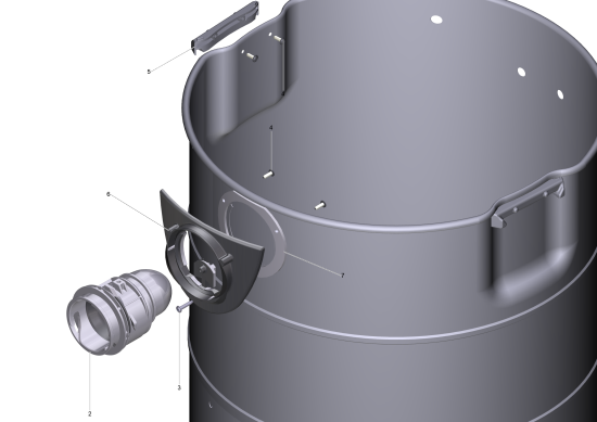 KÄRCHER Professional Ersatzteile Sauger NT 75/2 Tact² Me Tc EU 1.667-233.0 Behaelter Metall Ersatz