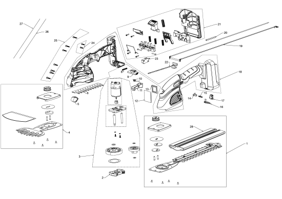 KÄRCHER Ersatzteile Gras- Strauchschere GSH 18-20 Battery *INT 1.444-200.0 GSH Batterie *INT