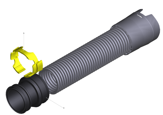 KÄRCHER Professional Ersatzteile Sauger NT 65/2 Tact² TcEU 1.667-287.0 Verlaengerungsschlauch NT DN40 2.5m