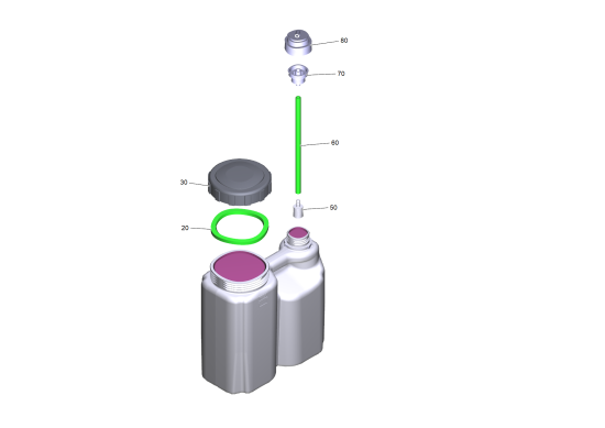KÄRCHER Professional Ersatzteile Bodenreiniger B 150 R Bp Pack Dose+240AhGel+D90 1.246-034.0 RM Tank komplett 5 L