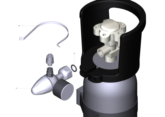 KÄRCHER Professional Ersatzteile Wasserspender WPD 50Ws  CO2-Druckminderer W21.8 x 1/14 WPD50ws 1.024-405.0
