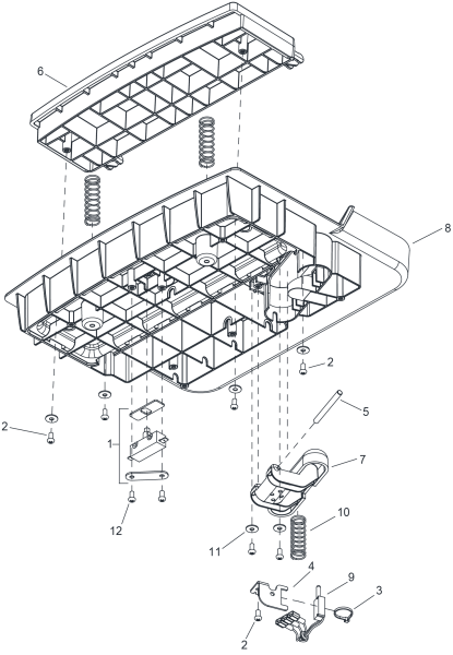 KÄRCHER Professional Ersatzteile Sauger iVAC 24 OBC NO BATT 1.012-634.0 PEDAL PLATFORM
