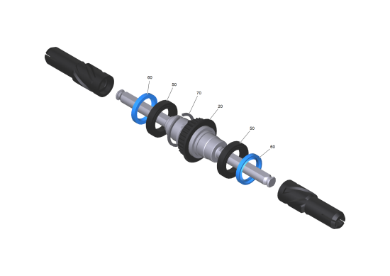 KÄRCHER Professional Ersatzteile Bodenreiniger BR 30/1 C Bp Pack 18/25 EU 1.783-055.0 Antriebswelle Ersatz
