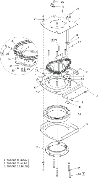 KÄRCHER Professional Ersatzteile Bodenreiniger PROD ASSEMBLY MACHINES 1.008-097.0 SLEW/STEERING
