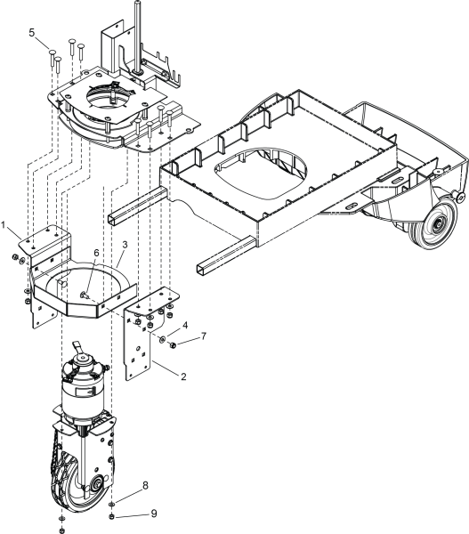 KÄRCHER Professional Ersatzteile Bodenreiniger PROD ASSEMBLY MACHINES 1.008-095.0 DRIVE MOUNTING