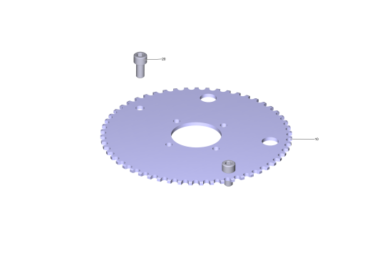 KÄRCHER Professional Ersatzteile Kehrmaschinen KM 100/120 R G  Kettenrad kpl.