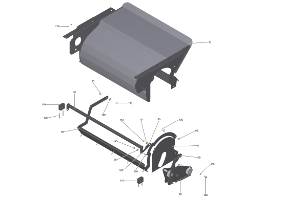 KÄRCHER Professional Ersatzteile Kehrmaschinen KM 100/120 R G  Kehrwalzenkasten