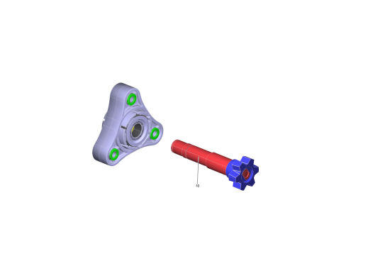 KÄRCHER Professional Ersatzteile Kehrmaschinen KM 75/40 W G - Sochi 0 Lagerflansch Welle kpl.