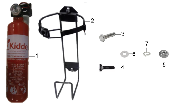 KÄRCHER Professional Ersatzteile Kehrmaschinen KM 100/100 R   LPG  Satz Feuerloescher 9.398-510.0