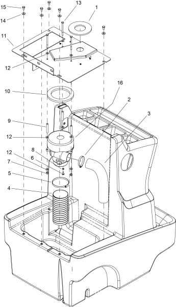 KÄRCHER Professional Ersatzteile Bodenreiniger AP 100/50 M-CA Vacuum 1.007-080.0