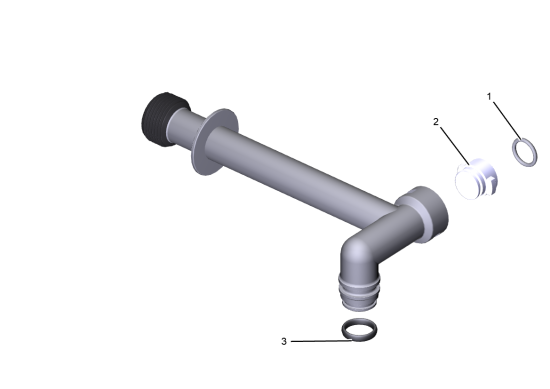 KÄRCHER Professional Ersatzteile Hochdruckreiniger Kaltwasser HD 4/10 X Plus Classic EU 1.520-998.0 Rohr Wasser Einlass complete