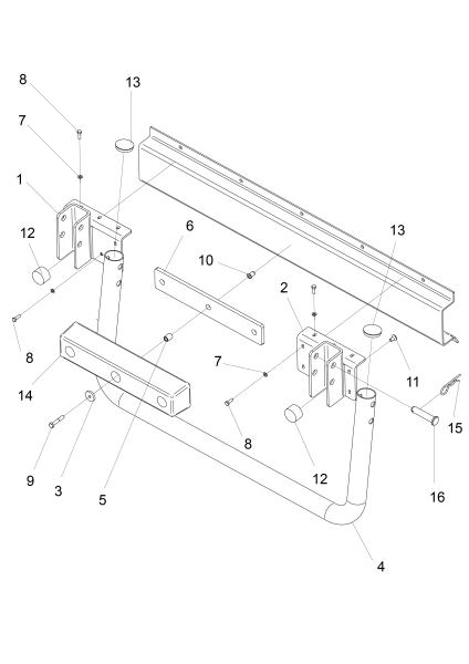 KÄRCHER Professional Ersatzteile Bodenreiniger B 300 R I 1.480-235.2 ABS Rammschutz Saugbalken