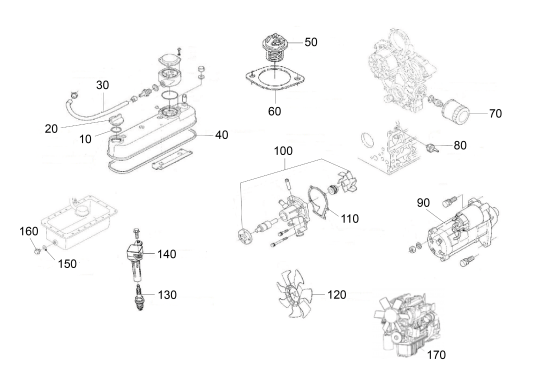 KÄRCHER Professional Ersatzteile Bodenreiniger B 300 R I 9.398-400.0 Motor Kubota WG 1605