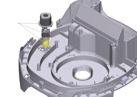 KÄRCHER Ersatzteile Nasstrockensauger WD 4 Premium *EU-I 1.348-150.0 Motorhalter kpl. WD 4