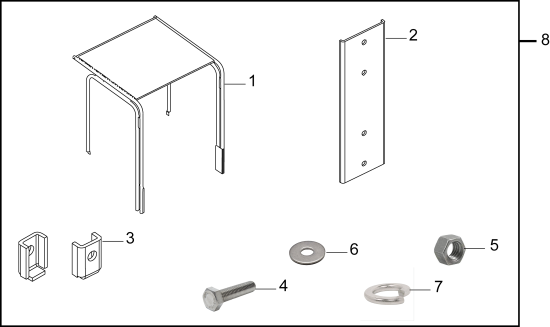 KÄRCHER Professional Ersatzteile Kehrmaschinen KEHRMASCHINE KM 120/250 R LPG  Schutz Cover Set ALUMINUM 9.398-369.0