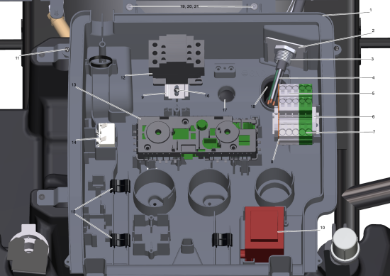 KÄRCHER Professional Ersatzteile Hochdruckreiniger Heisswasser HDS 4.0/20-4 Eh/Eb 1.109-158.0 Elektrische Box 3PH 208-230V