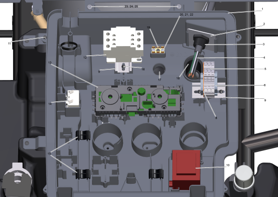 KÄRCHER Professional Ersatzteile Hochdruckreiniger Heisswasser HDS 4.0/20-4 Ec 1.109-159.0 Elektrische Box 3PH 460V