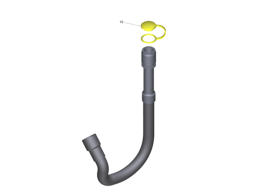 KÄRCHER Professional Ersatzteile Bodenreiniger B 50 W Bp Pack 115Ah+D51 1.533-238.0 Schmutzwasser Ablassschlauch