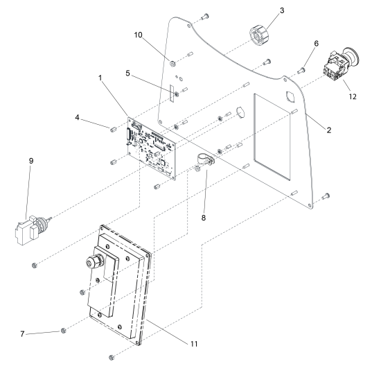 KÄRCHER Professional Ersatzteile Sauger Kira CV 60/1 RS Autonomy 24” OBC Li-ion 1.012-106.0 CONTROL PANEL AUTONOMOUS