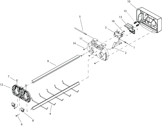 KÄRCHER Professional Ersatzteile Sauger CHARIOT 4 CV 60/1 OBC 1.012-101.0 BRUSH DECK BRUSH TRAY