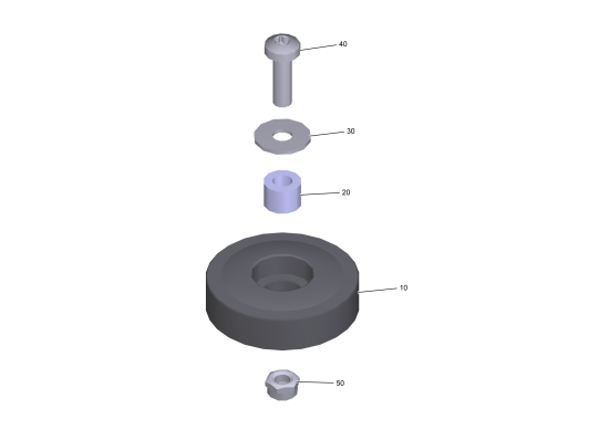 KÄRCHER Professional Ersatzteile Bodenreiniger KIRA B 50 1.533-001.0 Set Rad Saugbalken