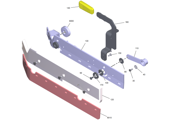 KÄRCHER Professional Ersatzteile Bodenreiniger KIRA B 50 1.533-001.0 Seitenschuerze rechts Kira