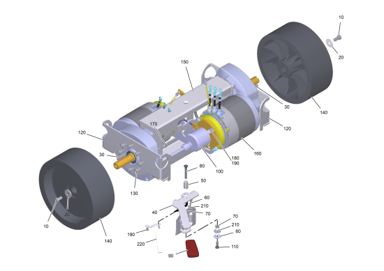 KÄRCHER Professional Ersatzteile Bodenreiniger KIRA B 50 1.533-001.0 Motor kpl. AMER