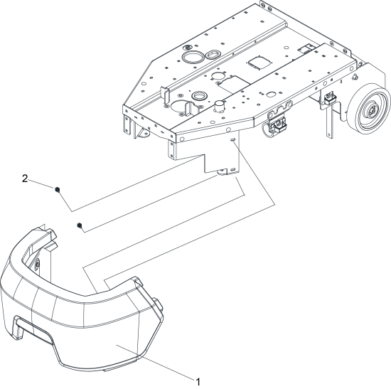 KÄRCHER Professional Ersatzteile Sauger CHARIOT 4 CV 60/1 OBC 1.012-101.0 BUMPER FRONT DELUXE