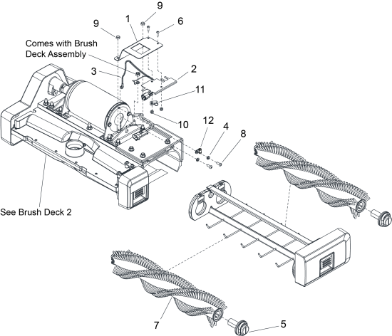 KÄRCHER Professional Ersatzteile Sauger CHARIOT 4 CV 60/1 OBC 1.012-101.0 BRUSH DECK 1