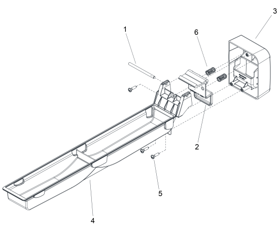 KÄRCHER Professional Ersatzteile Sauger Kira CV 60/1 RS Autonomy 24” OBC Li-ion 1.012-106.0 BRUSH DECK DEBRIS TRAY