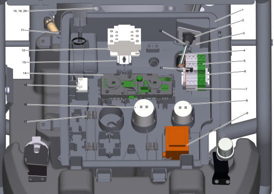 KÄRCHER Professional Ersatzteile Hochdruckreiniger Heisswasser HDS 3.5/30-4 Ea 1.109-155.0 Elektrische Kiste einzeln Phase