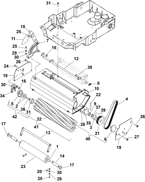 KÄRCHER Professional Ersatzteile Bodenreiniger PROD ASSEMBLY MACHINES 1.008-655.0 Brush Assembly