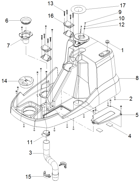 KÄRCHER Professional Ersatzteile Bodenreiniger ARMADA BRC 40/22 120V 1.008-060.0 TOWER