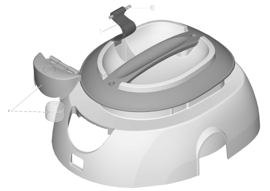 KÄRCHER Professional Ersatzteile Sauger VERMOP JETVAC SD 12 1.355-156.0 Haube kpl.