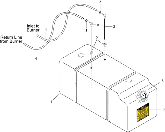 KÄRCHER Professional Ersatzteile Hochdruckreiniger Heisswasser HDS 5.0/35 LFT 1.110-103.0 Burner Fuel Oil Tank