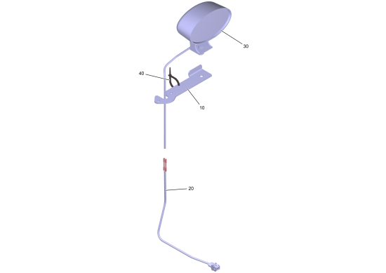 KÄRCHER Professional Ersatzteile Bodenreiniger B 260 RI Bp 1.480-257.0 Spotlight blau hinten B260RI