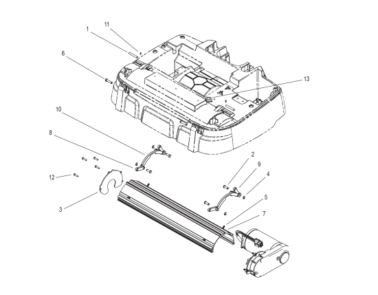 KÄRCHER Professional Ersatzteile Bodenreiniger PROD ASSEMBLY MACHINES 1.008-061.0 Deck Brush Mount