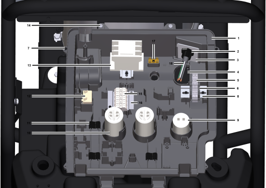 KÄRCHER Professional Ersatzteile Hochdruckreiniger Heisswasser HDS  2.2/12 Ed 1.109-151.0 Elektrische Box EVO 2.2/12 Ed