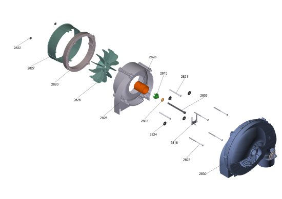 KÄRCHER Professional Ersatzteile Hochdruckreiniger Heisswasser HDS 6/15-4 C Classic EU 1.030-914.0 Geblaese Satz G2-B
