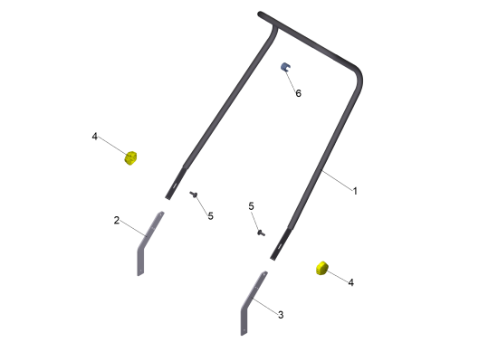 KÄRCHER Professional Ersatzteile Kehrmaschinen KM 70/15 C 2SB Schubbuegel kpl. 1.517-154.0