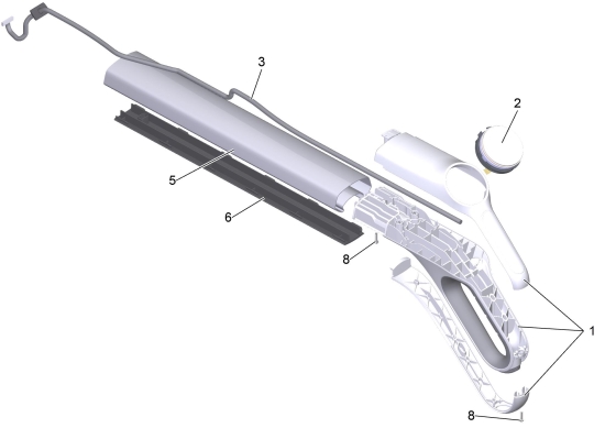 KÄRCHER Ersatzteile Hartflächenreiniger FC 8 Smart Signature Line *EU 1.055-711.0 Handgriff Stiel kpl. FC 8