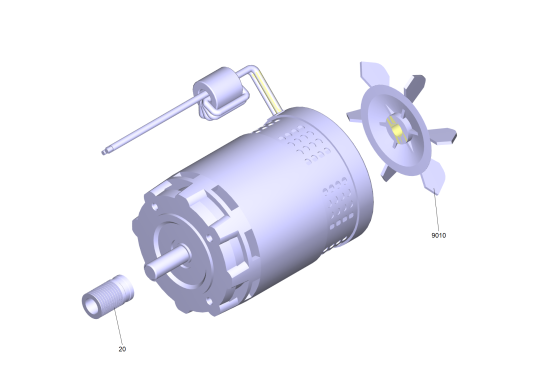 KÄRCHER Professional Ersatzteile Bodenreiniger B 50 W Bp+R55+Dose+Rinse+Autofill 1.533-232.0 Motor kpl. nur fuer Ersatz