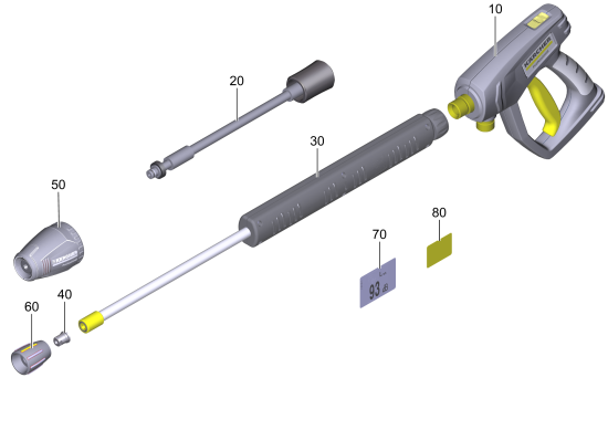 KÄRCHER Professional Ersatzteile Hochdruckreiniger Kaltwasser HD 4/10 X Plus Classic EU 1.520-998.0 Zubehoer