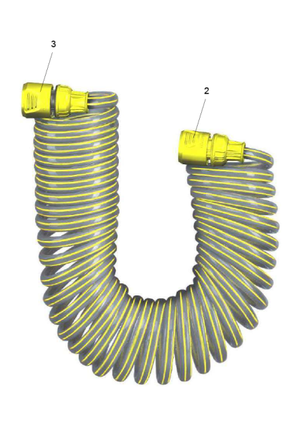 KÄRCHER Professional Ersatzteile Bodenreiniger B 260 RI Bp SB 1.480-258.0 Spiralschlauch mit Verbinder 10m