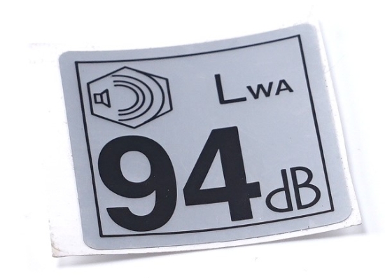 Makita Ersatzteile Akku-Gebläse UB001C Hinweisschild geräusch 94DB